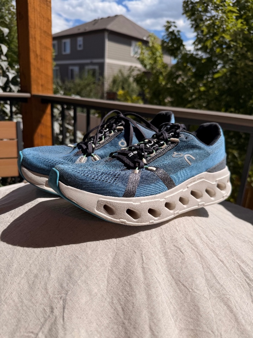 Men's On Cloudeclipse Running Shoe (Niagara/ Ivory)